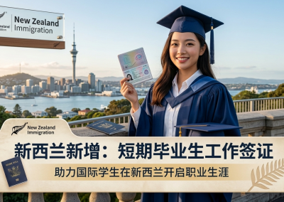 新西兰毕业后工作签证政策更新：新增短期毕业生工作签证